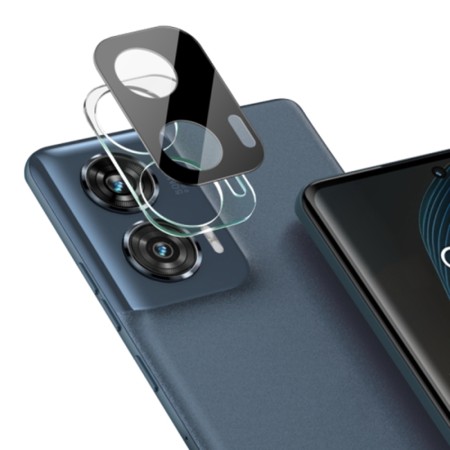 Folie Camera pentru Motorola Edge 50 Fusion - 9H Sticla Securizata, Anti Explozie, Negru
