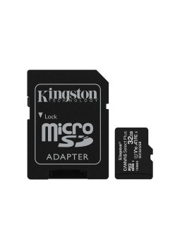 Card de Memorie cu Adaptor, 32GB - Kingston Canvas Select Plus (SDCS2/32GB) - Black
