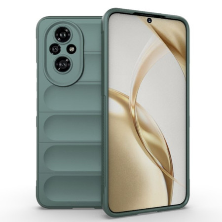 Husa Antisoc pentru Honor 200, Margini Striate, Magic Shield, Protectie Completa, Green