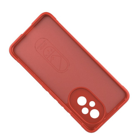 Husa Antisoc pentru Honor 200, Margini Striate, Magic Shield, Protectie Completa, Red