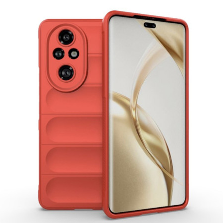 Husa Antisoc pentru Honor 200 Pro, Margini Striate, Magic Shield, Protectie Completa, Red