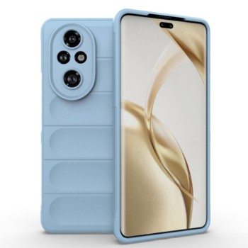 Husa Antisoc pentru Honor 200 Pro, Margini Striate, Magic Shield, Protectie Completa, Bleu