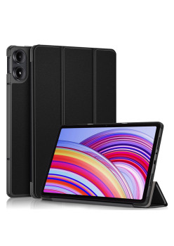Husa Tableta pentru Xiaomi Redmi Pad Pro / Poco Pad - Microfibra, Auto Sleep/Wake, Protectie Antisoc, Black