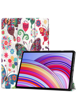 Husa Tableta pentru Xiaomi Redmi Pad Pro / Poco Pad - Microfibra, Auto Sleep/Wake, Protectie Antisoc, Butterfly