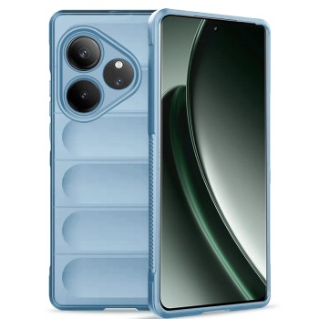 Husa Antisoc pentru Realme GT 6 / GT 6T, Margini Anti Alunecare, Magic Shield, Bleu