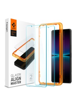 Folie pentru Sony Xperia 1 VI (set 2) - Spigen Glas.TR Align Master - Clear