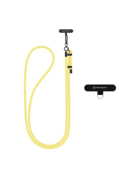 Snur pentru Telefon, Carabina, Durabil, Ajustabil, Nailon Impletit, Universal - Sunflower Yellow