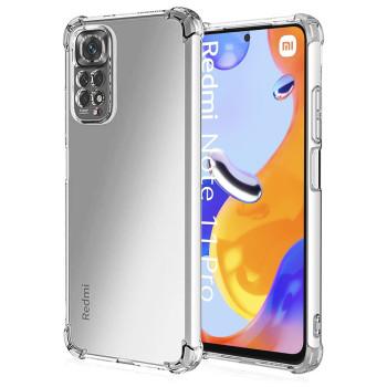 Husa Antisoc compatibila Xiaomi Redmi Note 11 Pro 4G / Note 11 Pro 5G / Note 12 Pro 4G, PRO AirBag, Clear