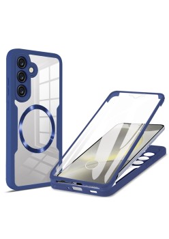Husa pentru Samsung Galaxy S25 Plus cu Folie, ColorVerse 360, Blue