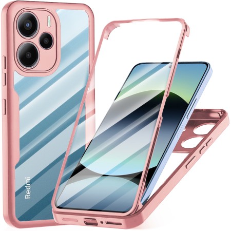 Husa pentru Xiaomi Redmi Note 14 4G - FlipCraft - Design Floral - Pink