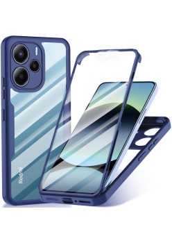 Husa pentru Xiaomi Redmi Note 14 4G cu Folie, ColorVerse 360, Blue