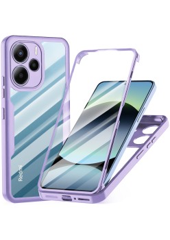 Husa pentru Xiaomi Redmi Note 14 4G cu Folie, ColorVerse 360, Purple
