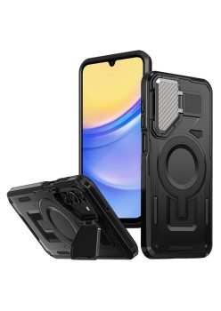 Husa pentru Samsung Galaxy A15 - ArmorVault MagSafe – Protecție și Funcționalitate de Top, Negru