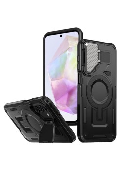 Husa pentru Samsung Galaxy A35 - ArmorVault MagSafe – Protecție și Funcționalitate de Top, Negru