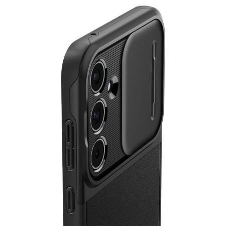 Husa Samsung Galaxy A55 5G, Spigen Optik Armor, Black