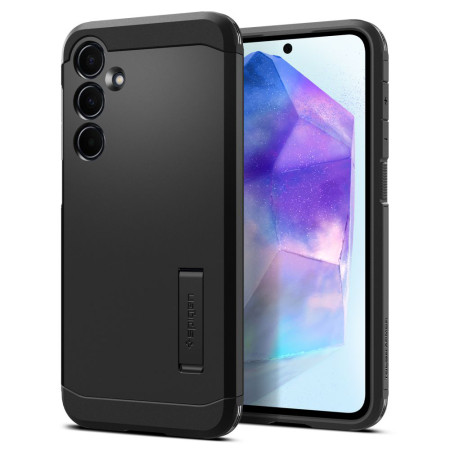 Husa pentru Samsung Galaxy A55 5G, Spigen Tough Armor, Black