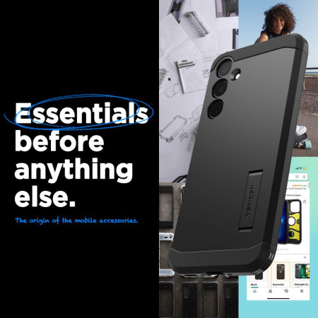 Husa pentru Samsung Galaxy A35 5G, Spigen Tough Armor, Black
