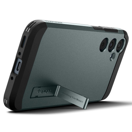 Husa pentru Samsung Galaxy A35 5G, Spigen Tough Armor, Abyss Green