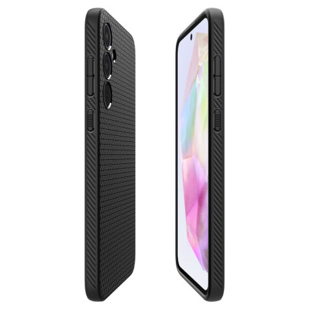 Husa pentru Samsung Galaxy A35 5G, Spigen Liquid Air, Matte Black