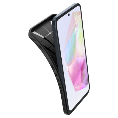 Husa pentru Samsung Galaxy A35 5G, Spigen Liquid Air, Matte Black