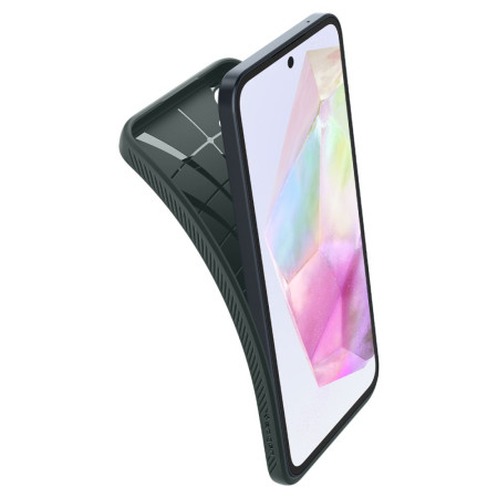 Husa pentru Samsung Galaxy A35 5G, Spigen Liquid Air, Abyss Green