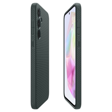 Husa pentru Samsung Galaxy A35 5G, Spigen Liquid Air, Abyss Green
