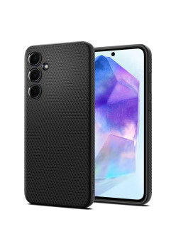 Husa pentru Samsung Galaxy A55 5G, Spigen Liquid Air, Matte Black