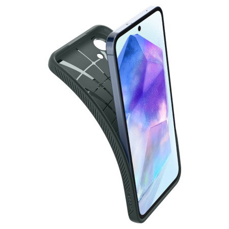 Husa pentru Samsung Galaxy A55 5G, Spigen Liquid Air, Abyss Green