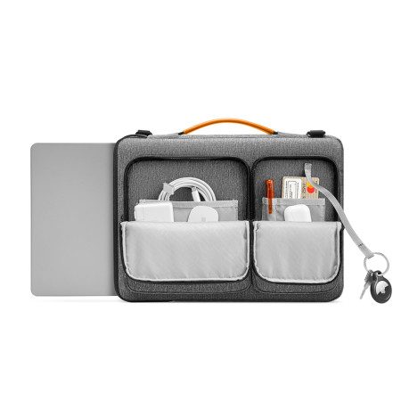 Geanta Laptop 15.6 inch, Tomtoc Defender, Gray