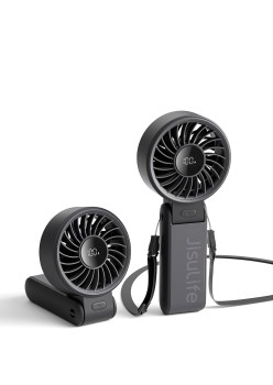 Ventilator Portabil 3600mAh cu Display Digital - JisuLife (Life7) - Black