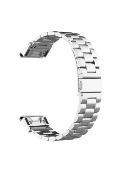 Curea pentru Instinct 2S/2S Solar/Approach S70 42mm/Forerunner 220/230/235/630/735 - Techsuit Watchband QuickFit 20mm (W010) - Silver
