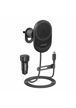 Suport pentru Grila de Ventilatie cu Incarcator Inductiv, 15W - Anker MagGo (B2932G11) - Black