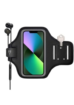 Husa de Telefon pentru Alergare, max 6.8" - Techsuit (TH20) - Black (Without Logo)