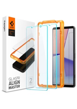 Folie pentru Sony Xperia 1 V (set 2) - Spigen Glas.TR Align Master - Clear