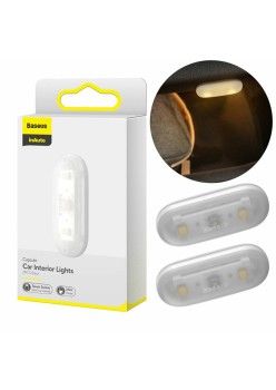 Lampa pentru Masina Autoadeziva (set 2) - Baseus (DGXW-02) - White