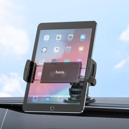 Hoco - Car Holder Prospering (CA120) - Phones and Tablets 4.7 - 10.5", for Windshield and Dashboard - Black