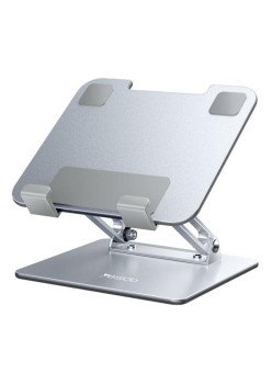 Yesido - Desk Holder (C185) - Foldable Design, Anti-Slip Silicone, for Phone, Tablet 4.5 - 13" - Silver
