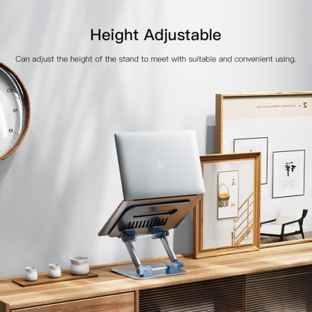 Yesido - Laptop Holder (LP04) - from Aluminium Alloy, Folding Design - Silver