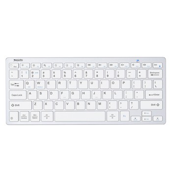 Yesido - Wireless Keyboard (KB11) - Support Multi-Device Sharing, Quick Response - White