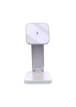 Yesido - Wireless Charging Station 3in1 (DS17) - for iPhone, Apple Watch, AirPods, 15W - White