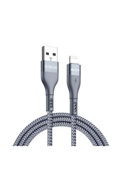 Cablu de Date Lightning Fast Charging 2.4A, 12W, 480Mbps, 1m - Duzzona (A7) - Grey