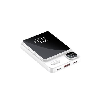 Baterie Externa MagSafe 10000mAh - Techsuit Wireless MagSafe Power Bank (PB-WM1) - White