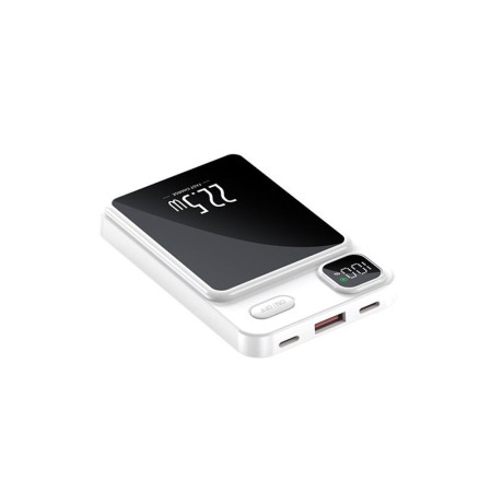 Baterie Externa MagSafe 10000mAh - Techsuit Wireless MagSafe Power Bank (PB-WM1) - White