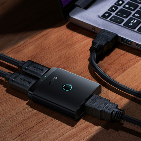 Adaptor HDMI la 2x HDMI, 4Kat60Hz Baseus, Black