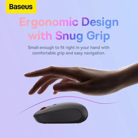 Mouse Wireless Baseus Bluetooth 5.0 F01A Frosted, Gray
