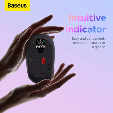Mouse Wireless Baseus Bluetooth 5.0 F01A Frosted, Gray