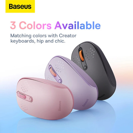 Mouse Wireless Baseus Bluetooth 5.0 F01A Frosted, Gray