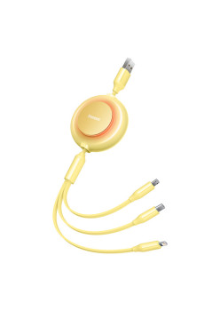 Cablu de Date Retractabil Baseus Bright Mirror 2, Yellow