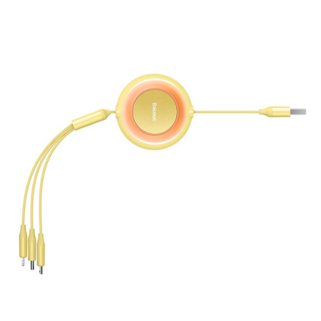 Cablu de Date Retractabil Baseus Bright Mirror 2, Yellow