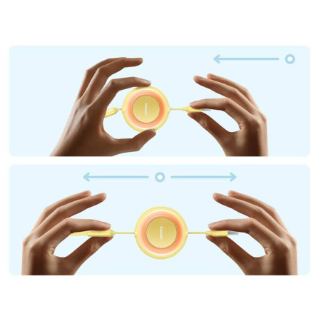 Cablu de Date Retractabil Baseus Bright Mirror 2, Yellow
